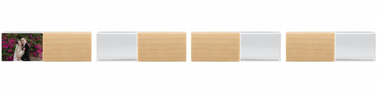 Crystal USB with Maple or Walnut Wood Lid The Photographer's Toolbox PD Custom Product  The Photographer's Toolbox