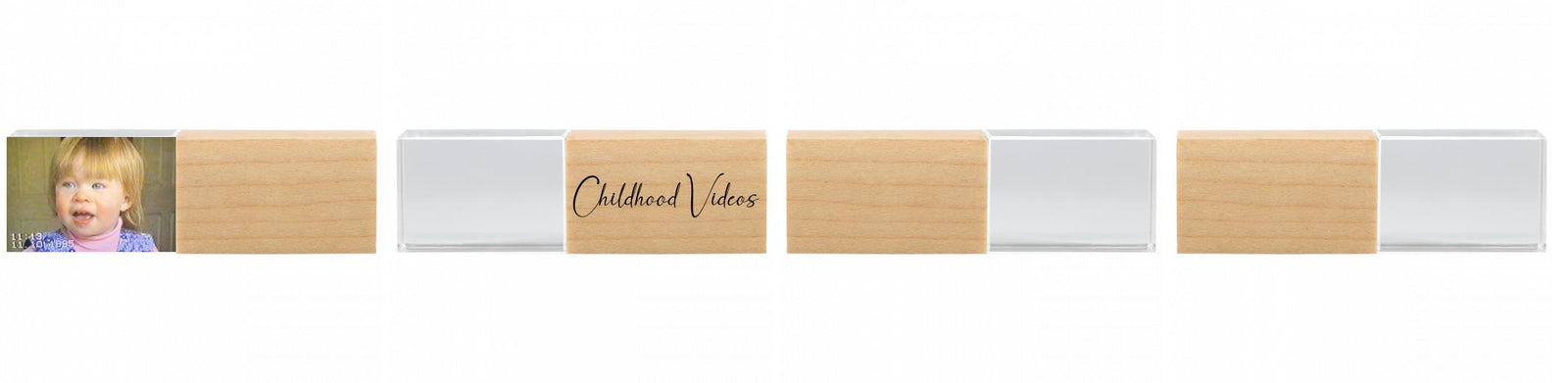 Crystal USB with Maple or Walnut Wood Lid The Photographer's Toolbox PD Custom Product  The Photographer's Toolbox