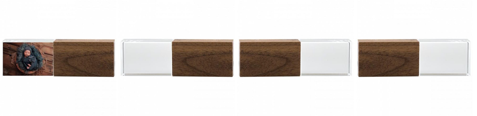 Crystal USB with Maple or Walnut Wood Lid The Photographer's Toolbox PD Custom Product  The Photographer's Toolbox