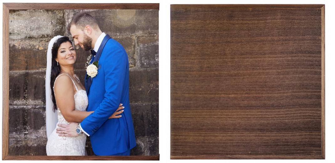 Wooden Box - Square &#39;Walnut&#39;  (Can hold 6x4&#34; photos) The Photographer's Toolbox PD Custom Product  The Photographer's Toolbox