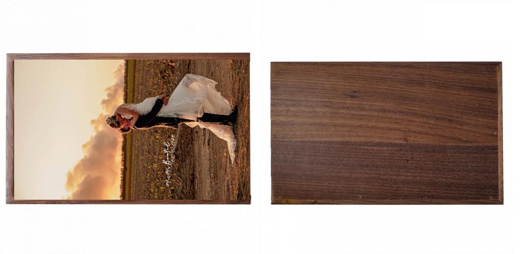Wooden Box - Rectangle &#39;Walnut&#39; (Can hold 6x4&#34; or 7x5&#34; photos) The Photographer's Toolbox PD Custom Product  The Photographer's Toolbox