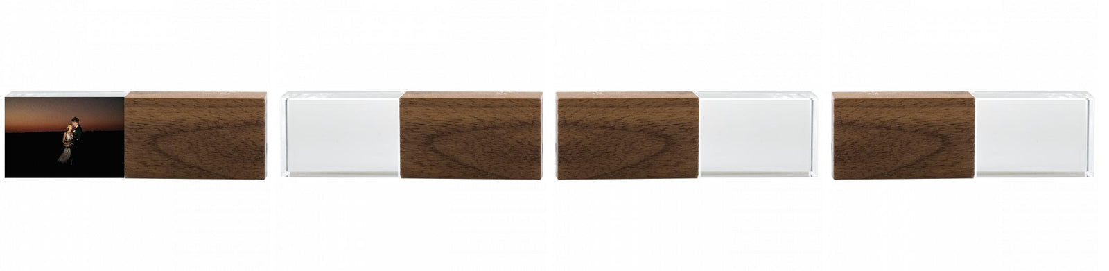 Crystal USB with Maple or Walnut Wood Lid The Photographer's Toolbox PD Custom Product  The Photographer's Toolbox