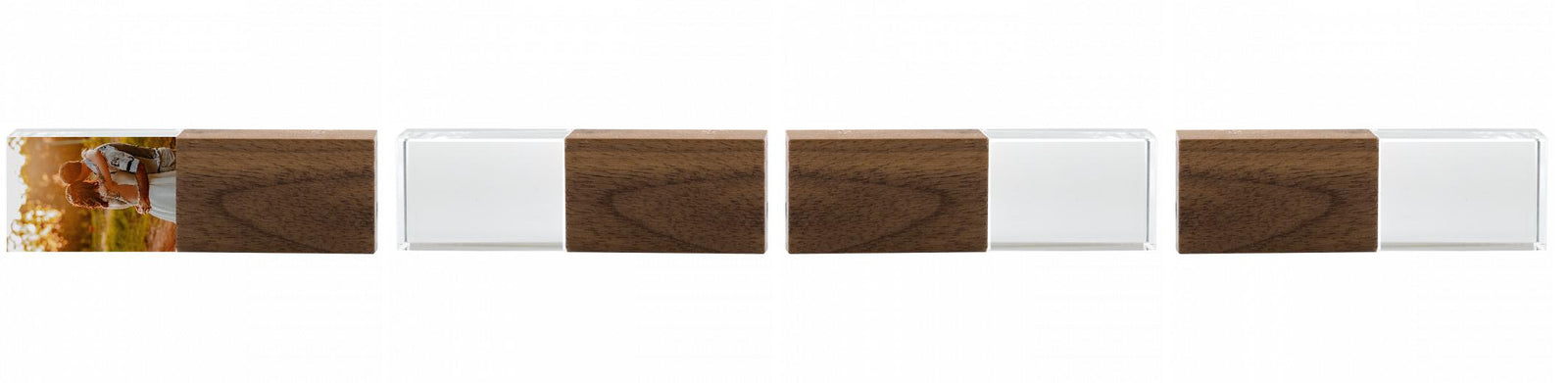 Crystal USB with Maple or Walnut Wood Lid The Photographer's Toolbox PD Custom Product  The Photographer's Toolbox