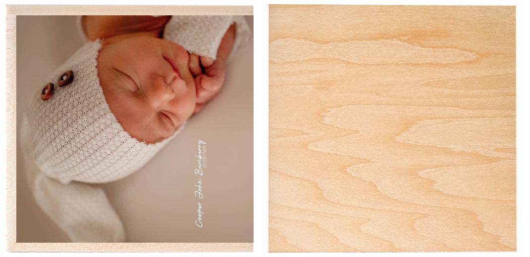 Wooden Box  - Large Square &#39;Maple&#39; (Can hold 6x4&#34; or 7x5&#34; photos) The Photographer's Toolbox PD Custom Product  The Photographer's Toolbox