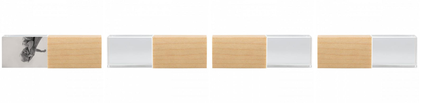 Crystal USB with Maple or Walnut Wood Lid The Photographer's Toolbox PD Custom Product  The Photographer's Toolbox