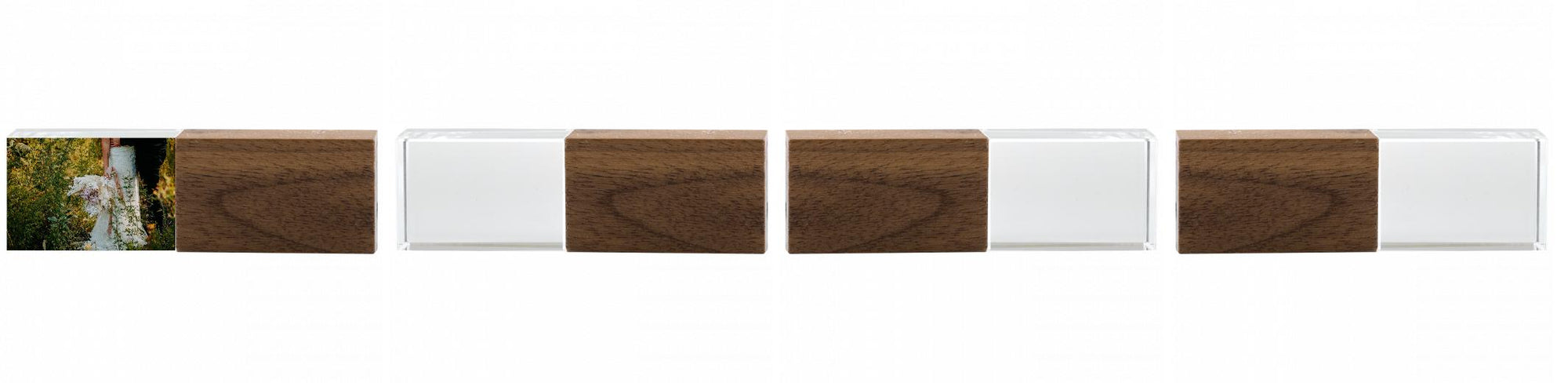 Crystal USB with Maple or Walnut Wood Lid The Photographer's Toolbox PD Custom Product  The Photographer's Toolbox