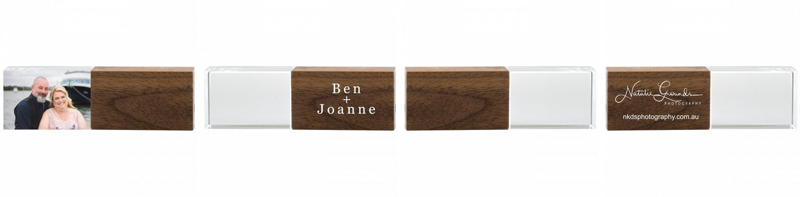 Crystal USB with Maple or Walnut Wood Lid The Photographer's Toolbox PD Custom Product  The Photographer's Toolbox