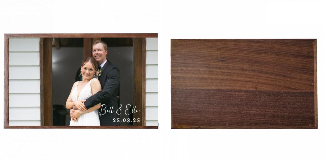Wooden Box - Rectangle &#39;Walnut&#39; (Can hold 6x4&#34; or 7x5&#34; photos) The Photographer's Toolbox PD Custom Product  The Photographer's Toolbox