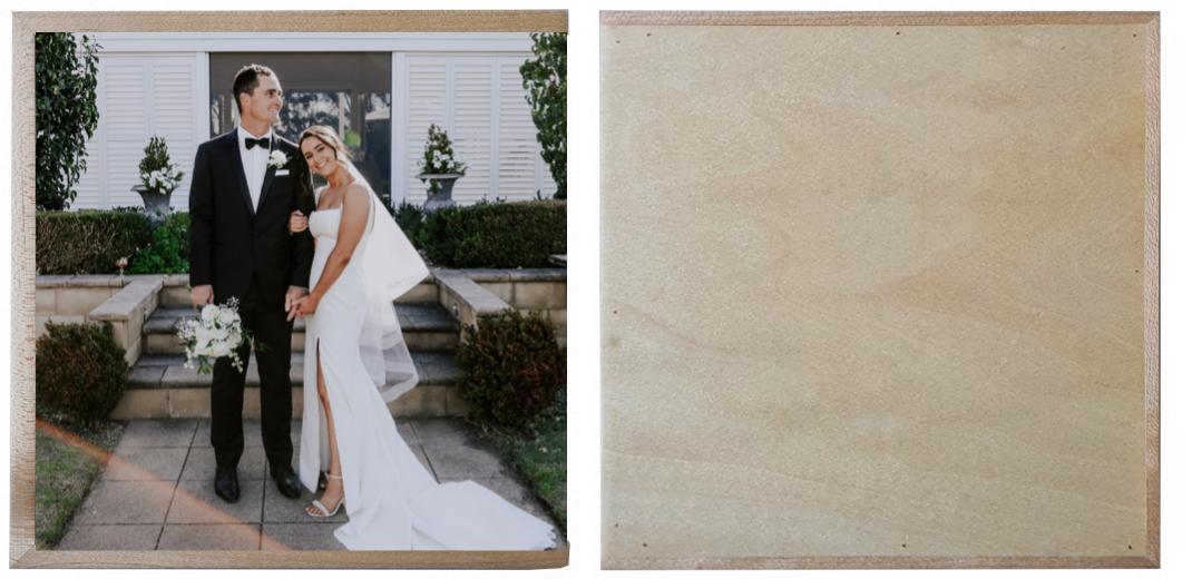 Wooden Box - Square &#39;Maple&#39; (can hold up to 6x4&#34; photos) The Photographer's Toolbox PD Custom Product  The Photographer's Toolbox