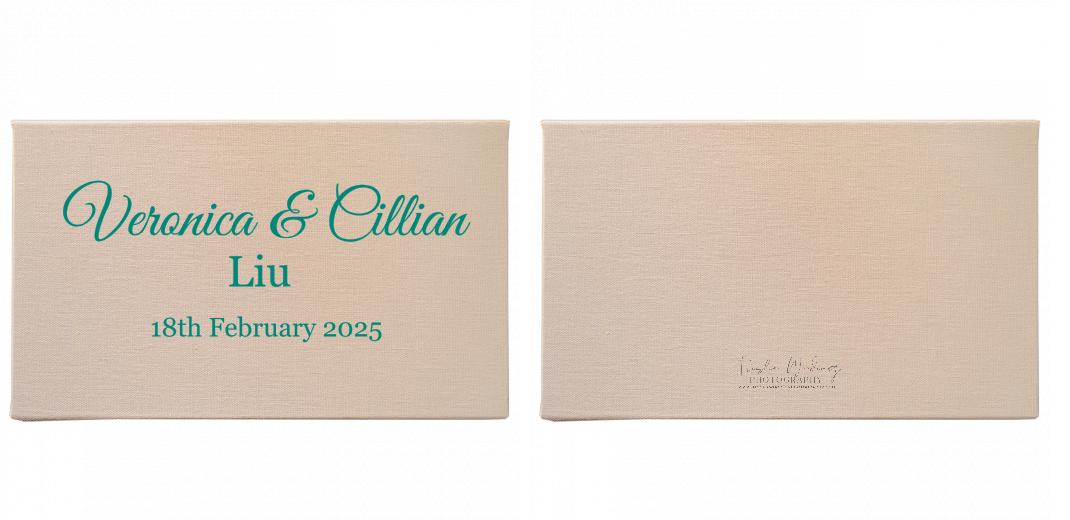 Fabric Print Box With 2 Areas - Can hold 6x4&#34; & 7x5&#34; photos. The Photographer's Toolbox PD Custom Product  The Photographer's Toolbox