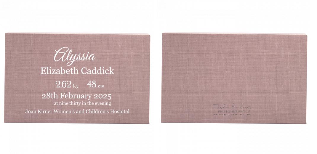 Fabric Print Box With 2 Areas - Can hold 6x4&#34; & 7x5&#34; photos. The Photographer's Toolbox PD Custom Product  The Photographer's Toolbox