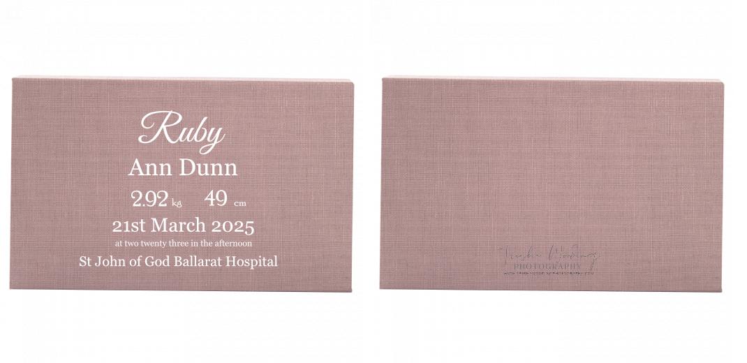 Fabric Print Box With 2 Areas - Can hold 6x4&#34; & 7x5&#34; photos. The Photographer's Toolbox PD Custom Product  The Photographer's Toolbox