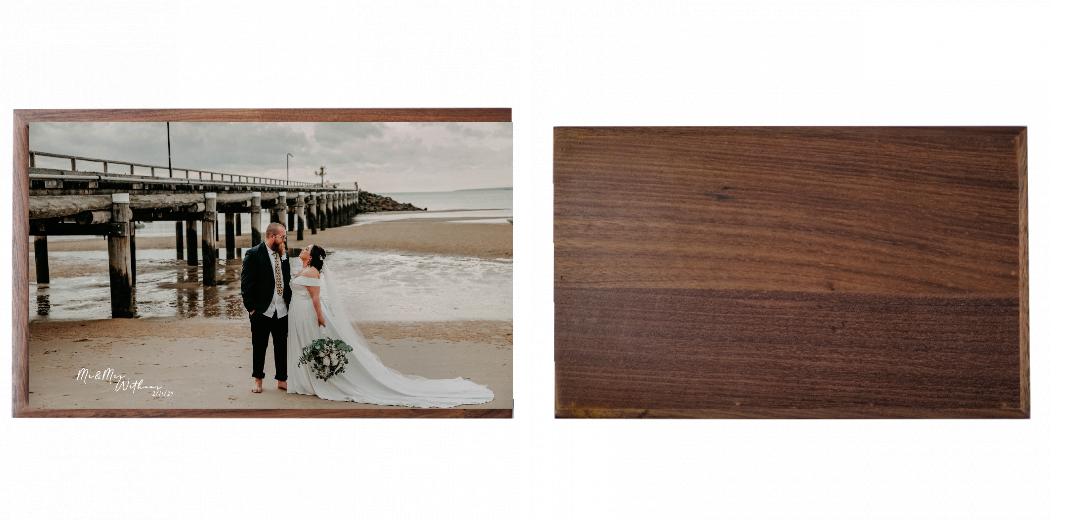 Wooden Box - Rectangle &#39;Walnut&#39; (Can hold 6x4&#34; or 7x5&#34; photos) The Photographer's Toolbox PD Custom Product  The Photographer's Toolbox