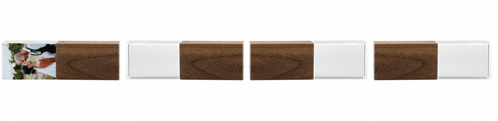 Crystal USB with Maple or Walnut Wood Lid The Photographer's Toolbox PD Custom Product  The Photographer's Toolbox