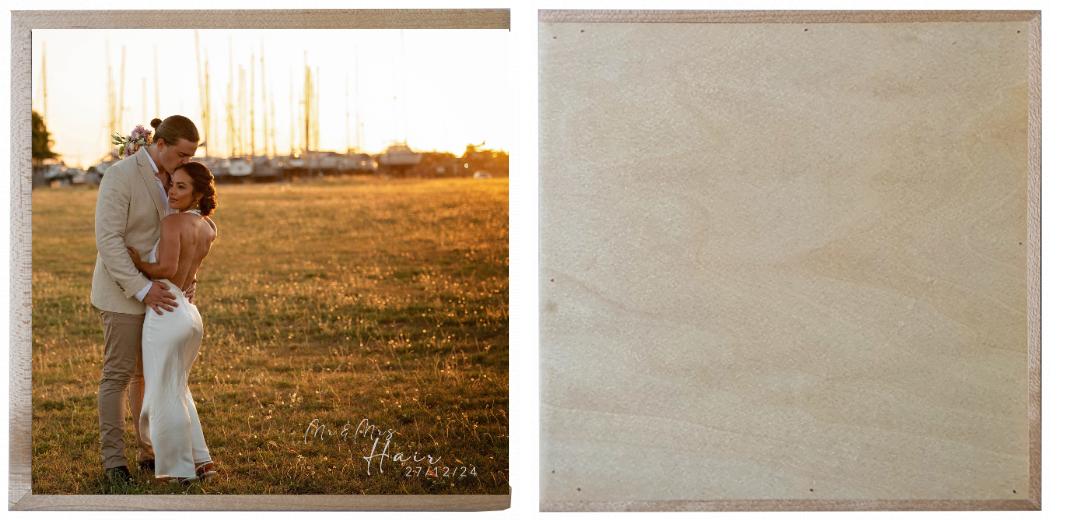 Wooden Box - Square &#39;Maple&#39; (can hold up to 6x4&#34; photos) The Photographer's Toolbox PD Custom Product  The Photographer's Toolbox