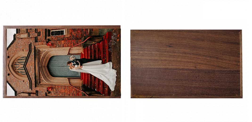 Wooden Box - Rectangle &#39;Walnut&#39; (Can hold 6x4&#34; or 7x5&#34; photos) The Photographer's Toolbox PD Custom Product  The Photographer's Toolbox