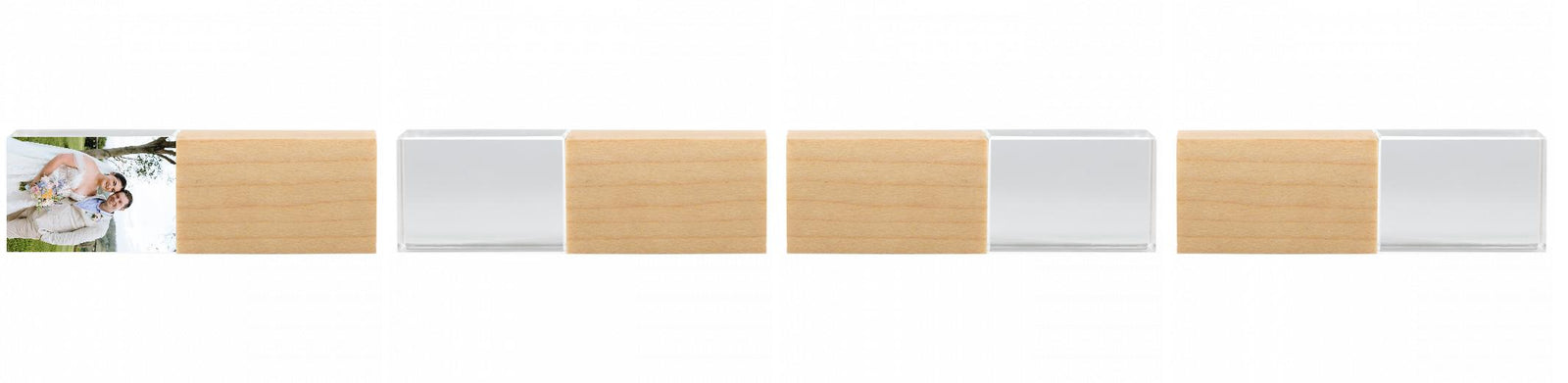 Crystal USB with Maple or Walnut Wood Lid The Photographer's Toolbox PD Custom Product  The Photographer's Toolbox