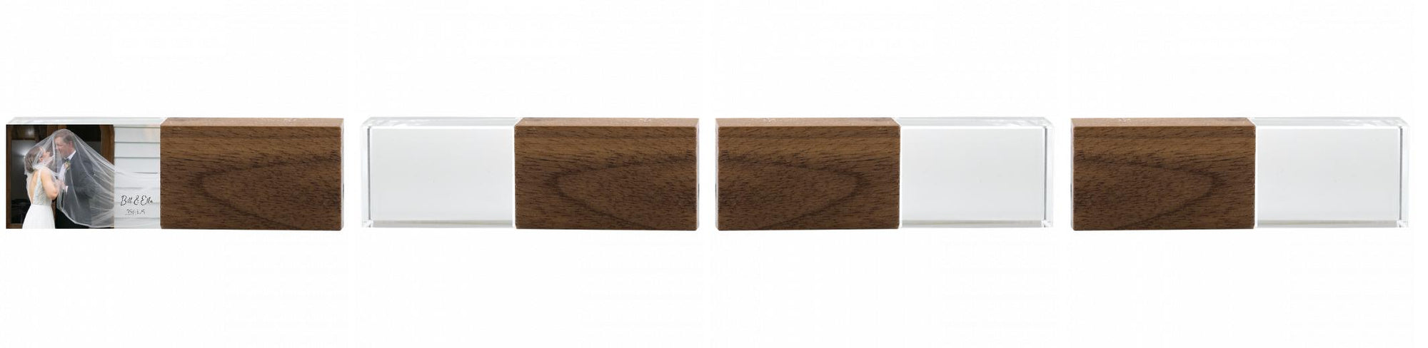 Crystal USB with Maple or Walnut Wood Lid The Photographer's Toolbox PD Custom Product  The Photographer's Toolbox
