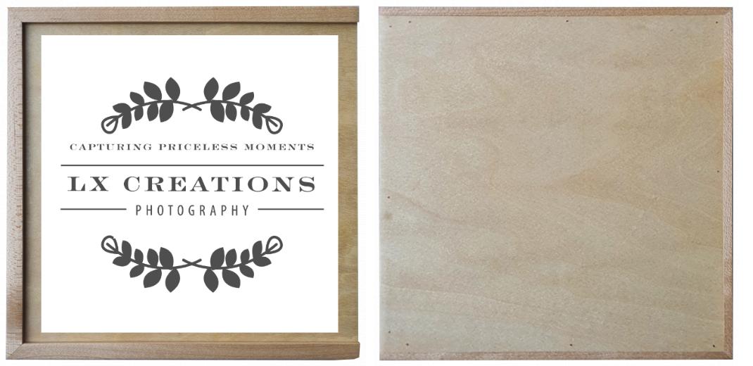 Wooden Box - Square &#39;Maple&#39; (can hold up to 6x4&#34; photos) The Photographer's Toolbox PD Custom Product  The Photographer's Toolbox