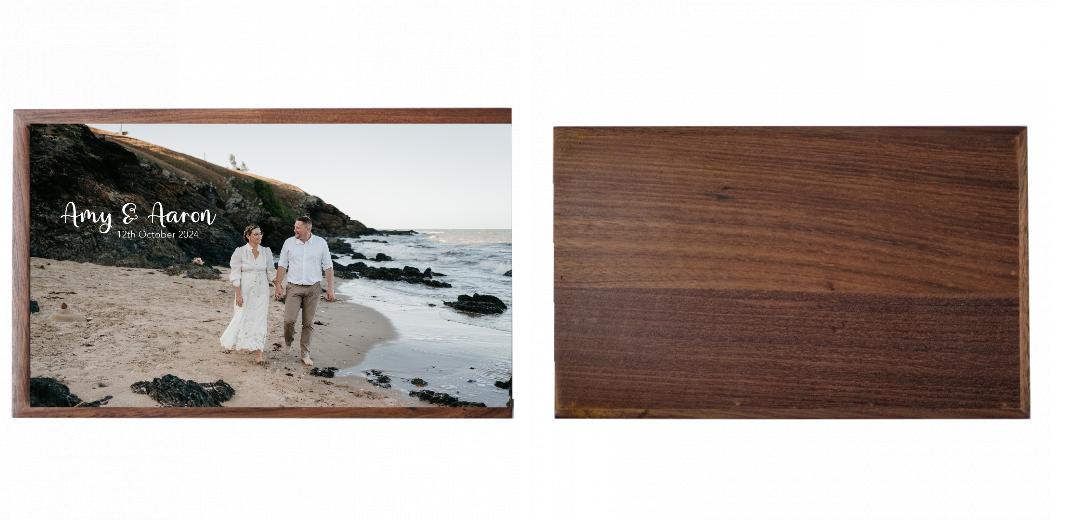 Wooden Box - Rectangle &#39;Walnut&#39; (Can hold 6x4&#34; or 7x5&#34; photos) The Photographer's Toolbox PD Custom Product  The Photographer's Toolbox