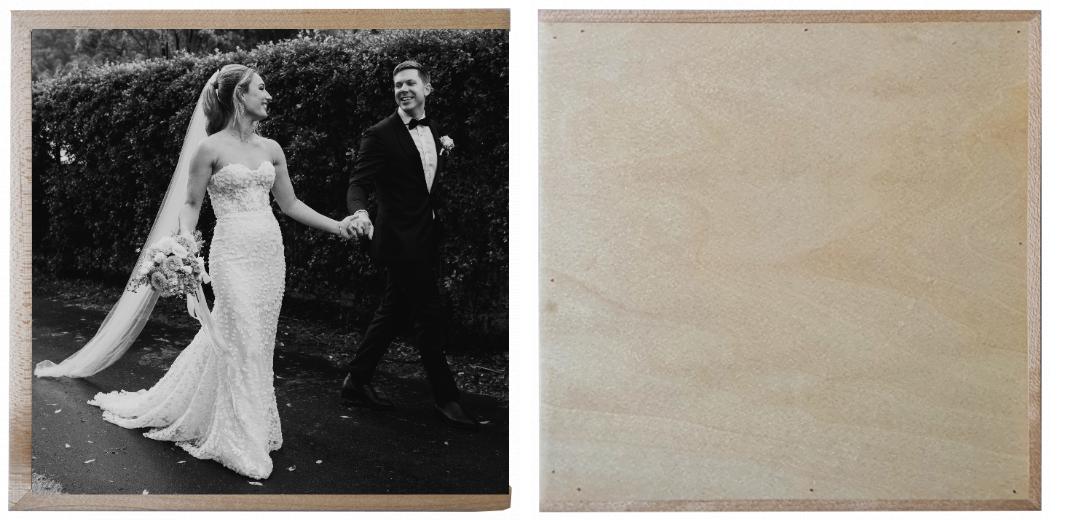 Wooden Box - Square &#39;Maple&#39; (can hold up to 6x4&#34; photos) The Photographer's Toolbox PD Custom Product  The Photographer's Toolbox
