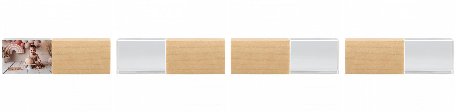 Crystal USB with Maple or Walnut Wood Lid The Photographer's Toolbox PD Custom Product  The Photographer's Toolbox