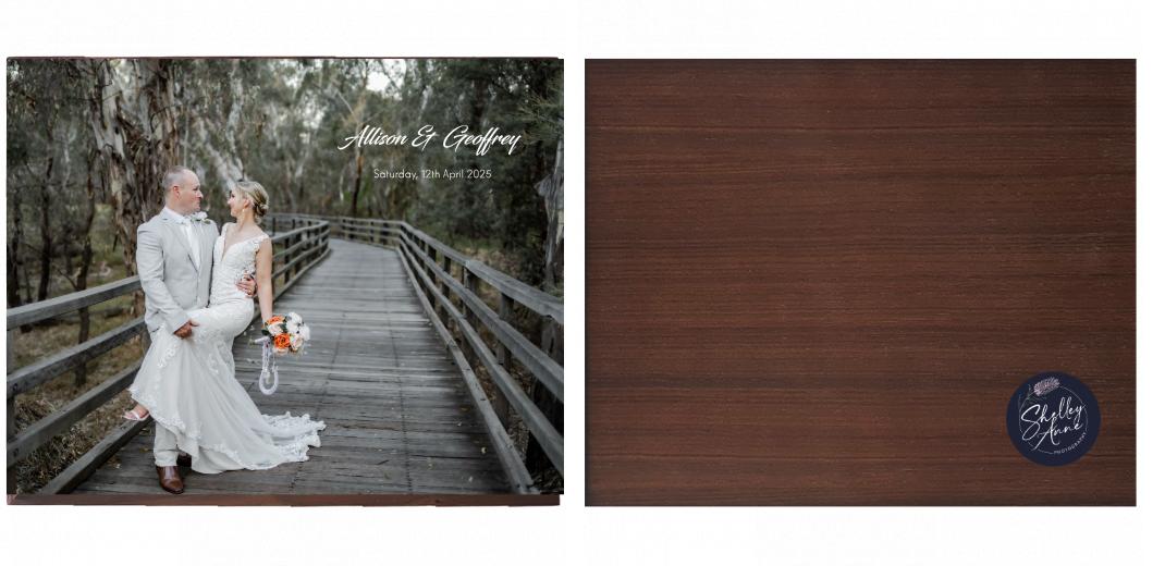 Wooden Box - Large Rectangle &#39;Walnut&#39; (Can hold 6x4&#34;, 7x5&#34;, 6x8&#34;, 10x8&#34; photos) The Photographer's Toolbox PD Custom Product  The Photographer's Toolbox