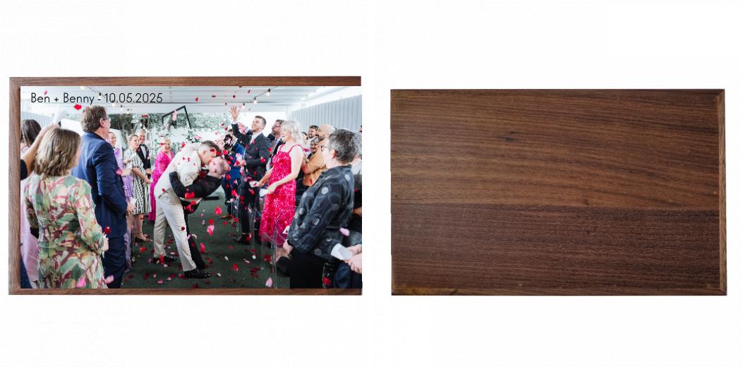 Wooden Box - Rectangle &#39;Walnut&#39; (Can hold 6x4&#34; or 7x5&#34; photos) The Photographer's Toolbox PD Custom Product  The Photographer's Toolbox