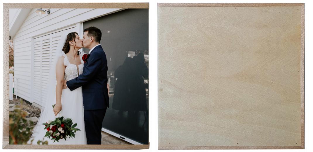 Wooden Box - Square &#39;Maple&#39; (can hold up to 6x4&#34; photos) The Photographer's Toolbox PD Custom Product  The Photographer's Toolbox