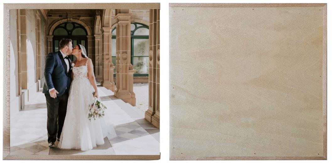 Wooden Box - Square &#39;Maple&#39; (can hold up to 6x4&#34; photos) The Photographer's Toolbox PD Custom Product  The Photographer's Toolbox