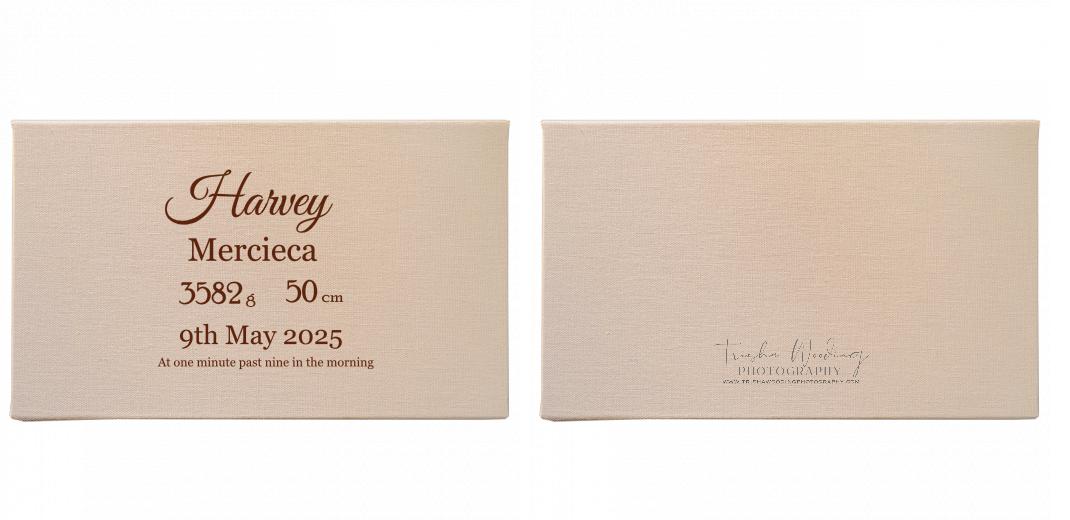 Fabric Print Box With 2 Areas - Can hold 6x4&#34; & 7x5&#34; photos. The Photographer's Toolbox PD Custom Product  The Photographer's Toolbox