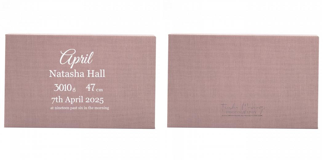 Fabric Print Box With 2 Areas - Can hold 6x4&#34; & 7x5&#34; photos. The Photographer's Toolbox PD Custom Product  The Photographer's Toolbox