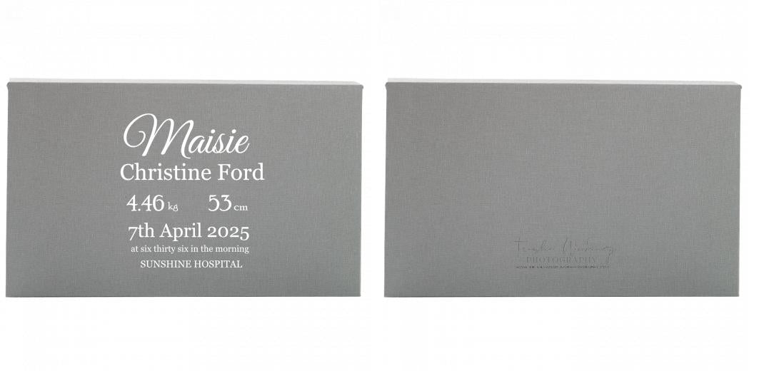 Fabric Print Box With 2 Areas - Can hold 6x4&#34; & 7x5&#34; photos. The Photographer's Toolbox PD Custom Product  The Photographer's Toolbox