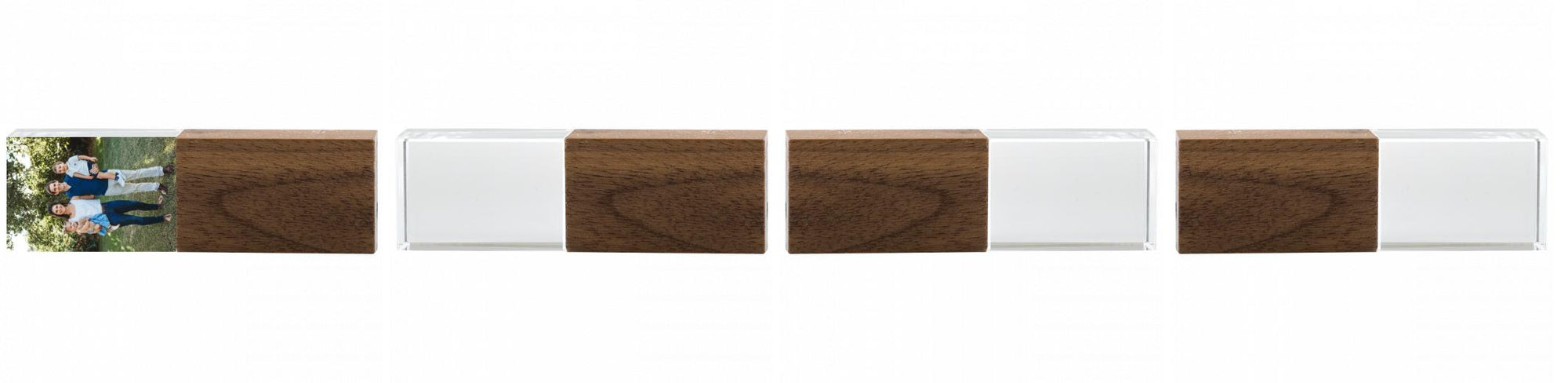 Crystal USB with Maple or Walnut Wood Lid The Photographer's Toolbox PD Custom Product  The Photographer's Toolbox