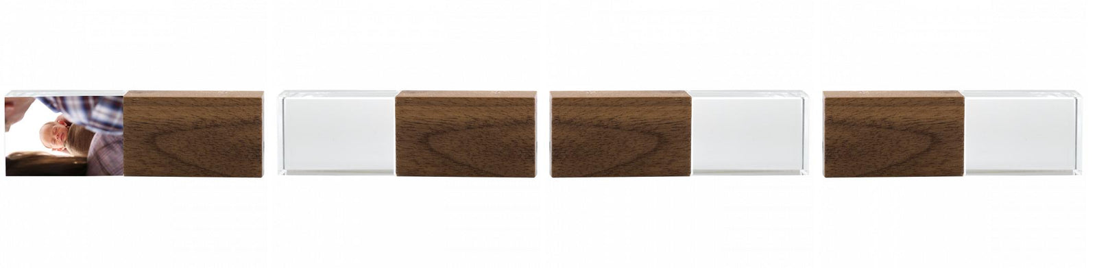 Crystal USB with Maple or Walnut Wood Lid The Photographer's Toolbox PD Custom Product  The Photographer's Toolbox