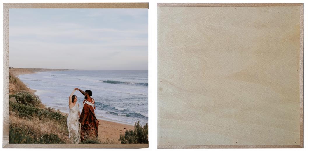 Wooden Box - Square &#39;Maple&#39; (can hold up to 6x4&#34; photos) The Photographer's Toolbox PD Custom Product  The Photographer's Toolbox