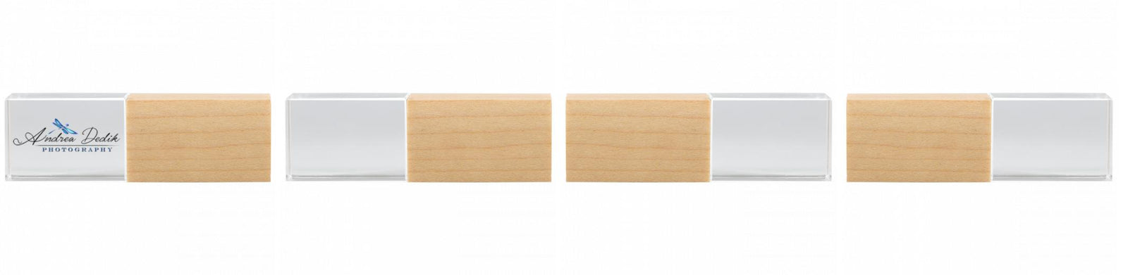 Crystal USB with Maple or Walnut Wood Lid The Photographer's Toolbox PD Custom Product  The Photographer's Toolbox