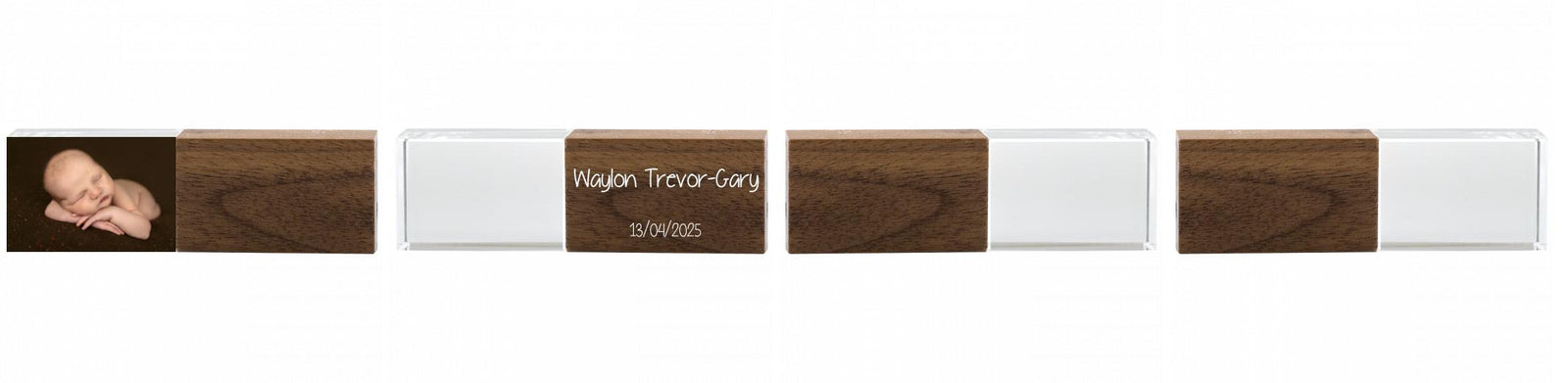 Crystal USB with Maple or Walnut Wood Lid The Photographer's Toolbox PD Custom Product  The Photographer's Toolbox