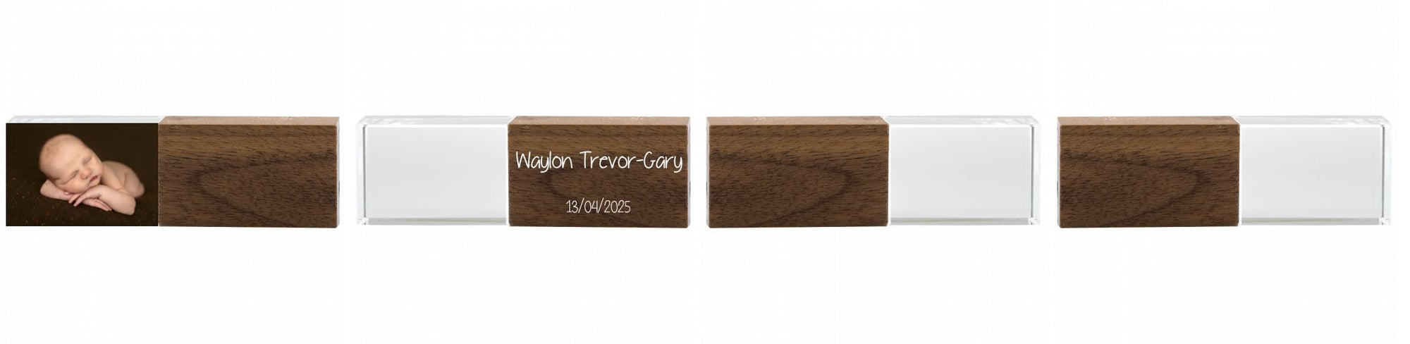 Crystal USB with Maple or Walnut Wood Lid The Photographer's Toolbox PD Custom Product  The Photographer's Toolbox