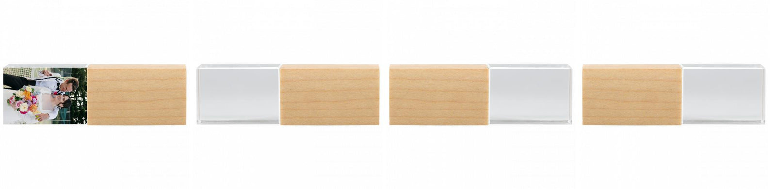 Crystal USB with Maple or Walnut Wood Lid The Photographer's Toolbox PD Custom Product  The Photographer's Toolbox