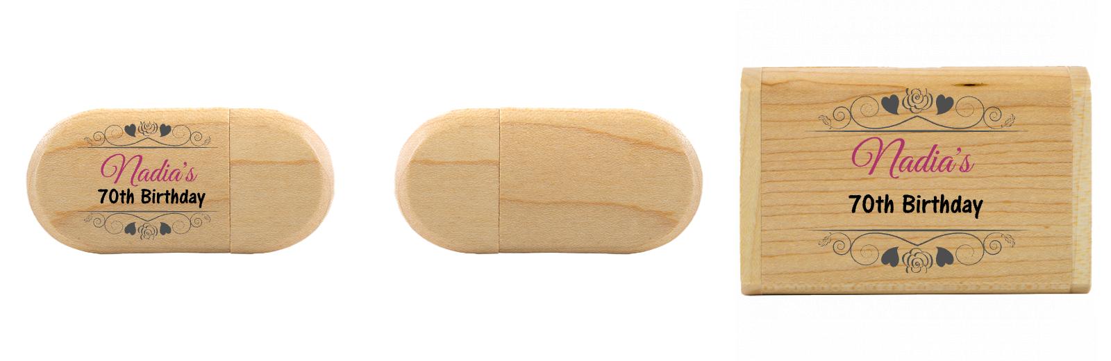 Oval USB with flip top box The Photographer's Toolbox PD Custom Product  The Photographer's Toolbox