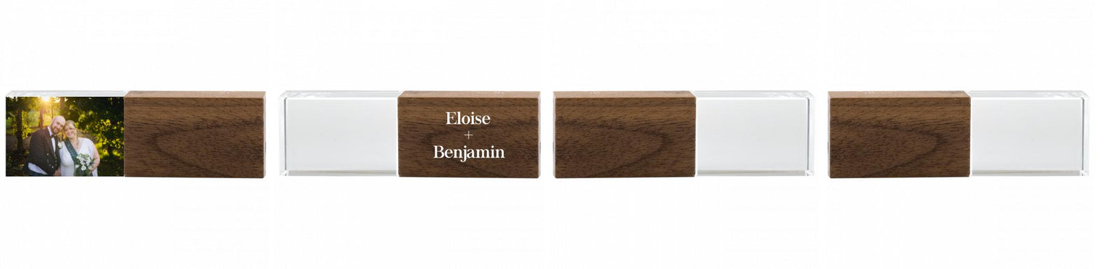 Crystal USB with Maple or Walnut Wood Lid The Photographer's Toolbox PD Custom Product  The Photographer's Toolbox