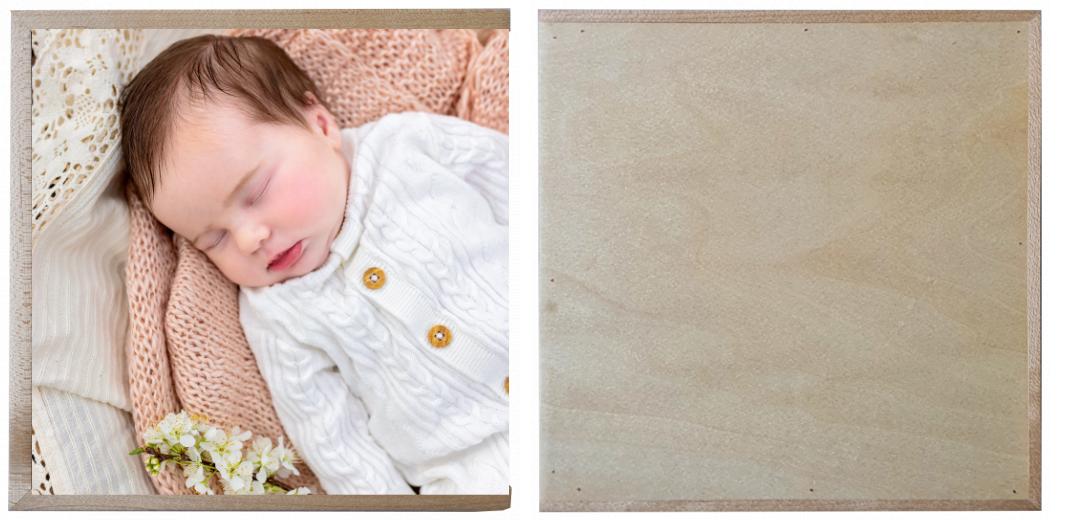 Wooden Box - Square &#39;Maple&#39; (can hold up to 6x4&#34; photos) The Photographer's Toolbox PD Custom Product  The Photographer's Toolbox