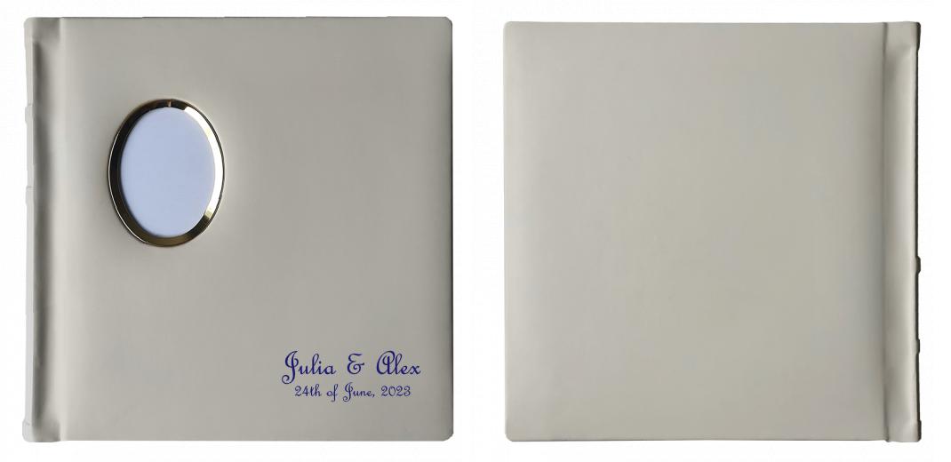 Square Mat IVORY - 20 &#34;sides&#34; with Photo Frame on Cover The Photographer's Toolbox PD Custom Product  The Photographer's Toolbox