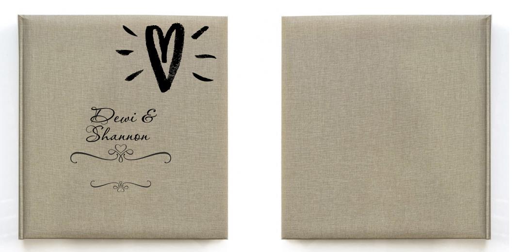 Dry Mount Photo Album - Tan Linen: 30 pages (60 Sides) The Photographer's Toolbox PD Custom Product  The Photographer's Toolbox