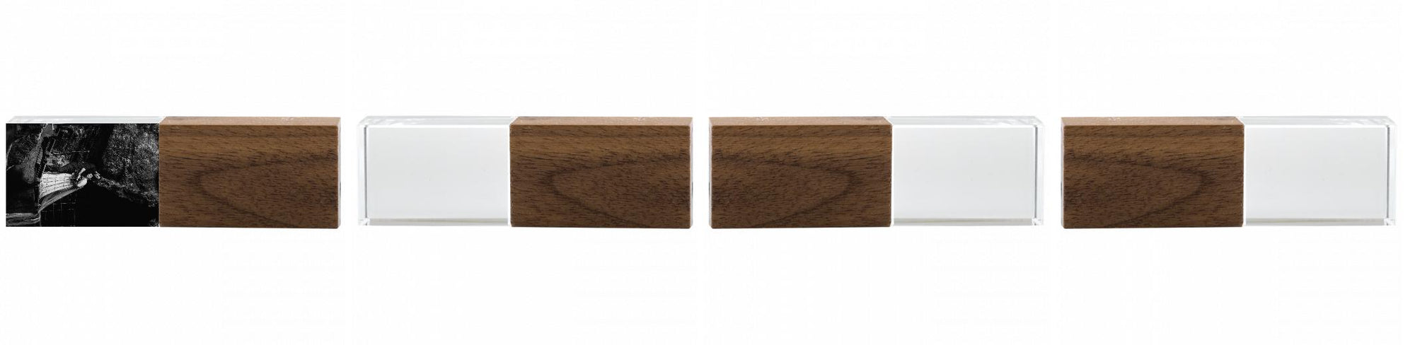 Crystal USB with Maple or Walnut Wood Lid The Photographer's Toolbox PD Custom Product  The Photographer's Toolbox