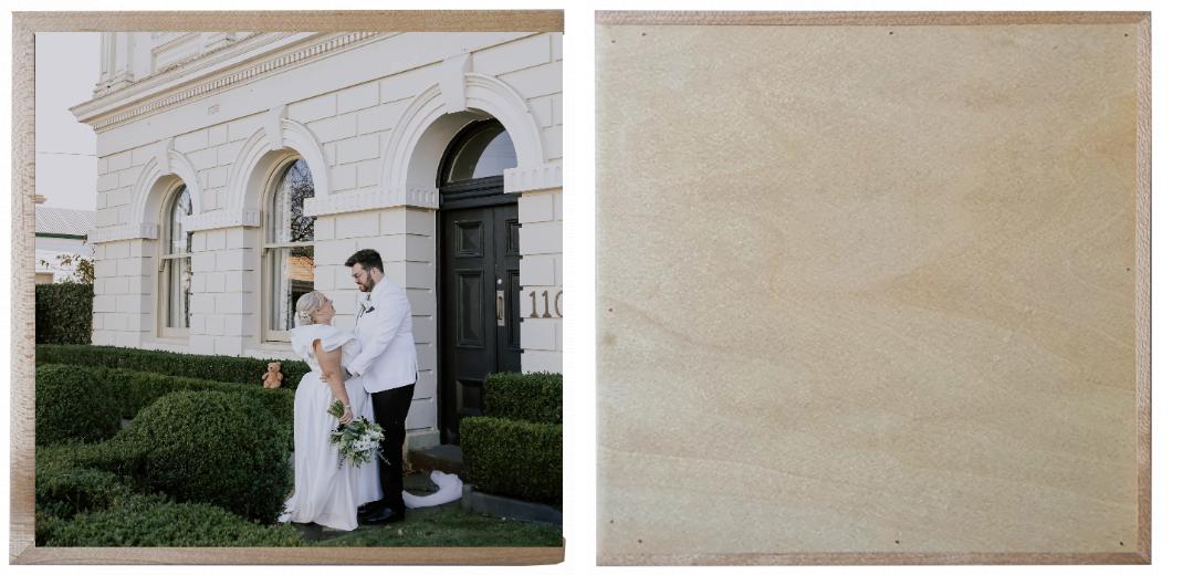 Wooden Box - Square &#39;Maple&#39; (can hold up to 6x4&#34; photos) The Photographer's Toolbox PD Custom Product  The Photographer's Toolbox