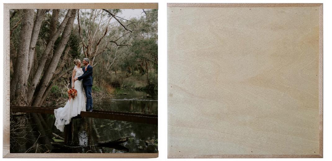 Wooden Box - Square &#39;Maple&#39; (can hold up to 6x4&#34; photos) The Photographer's Toolbox PD Custom Product  The Photographer's Toolbox