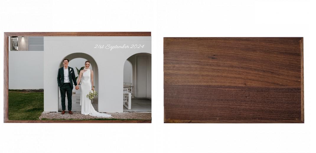 Wooden Box - Rectangle &#39;Walnut&#39; (Can hold 6x4&#34; or 7x5&#34; photos) The Photographer's Toolbox PD Custom Product  The Photographer's Toolbox