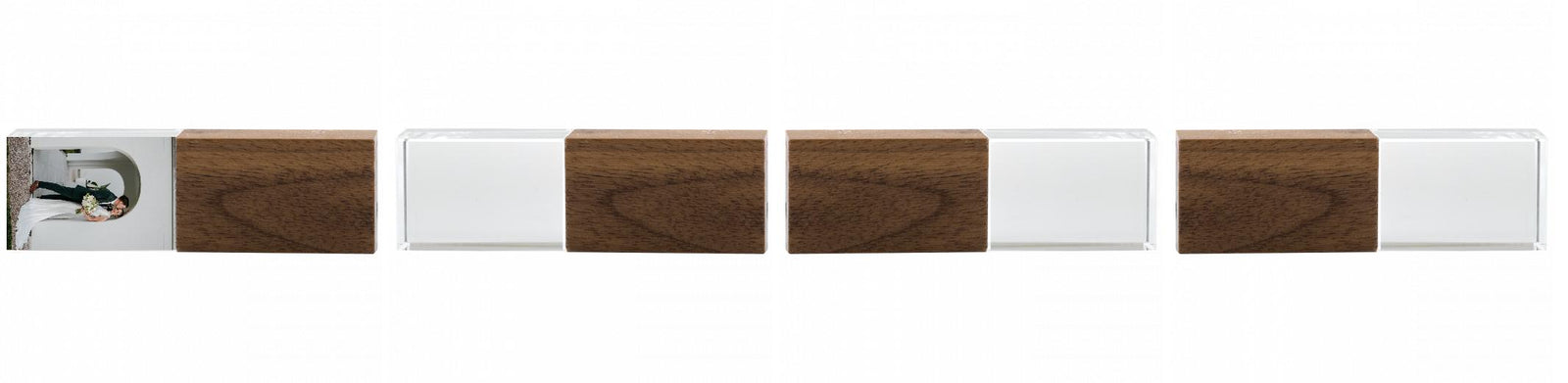 Crystal USB with Maple or Walnut Wood Lid The Photographer's Toolbox PD Custom Product  The Photographer's Toolbox